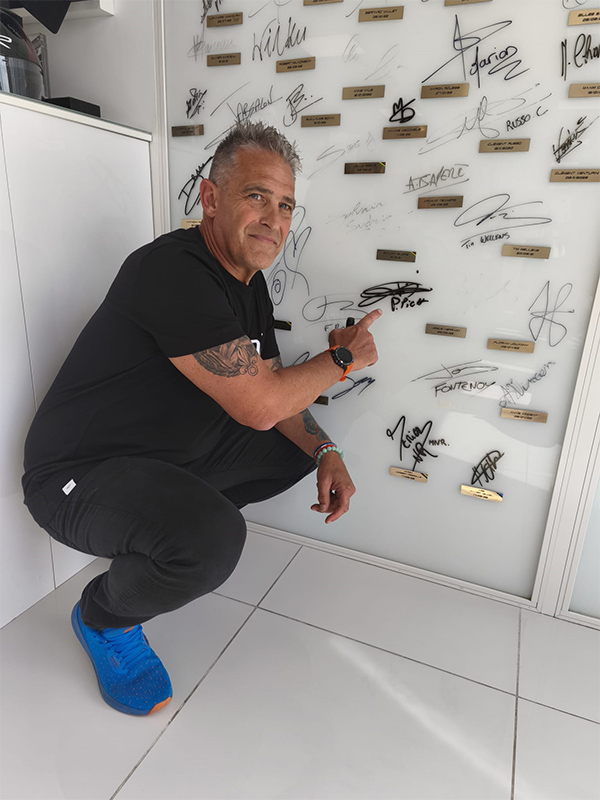 signature du mur des champions